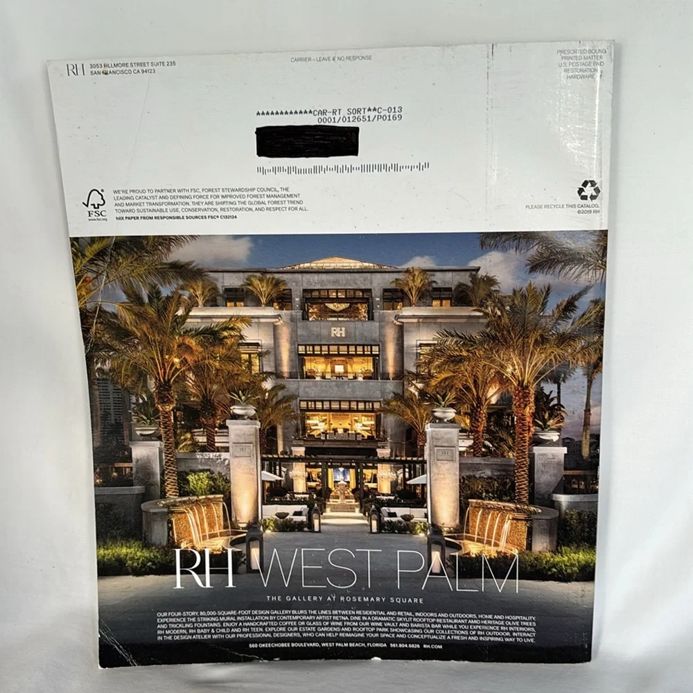 New Restoration Hardware 296 Pages Interior Catalog Magazine